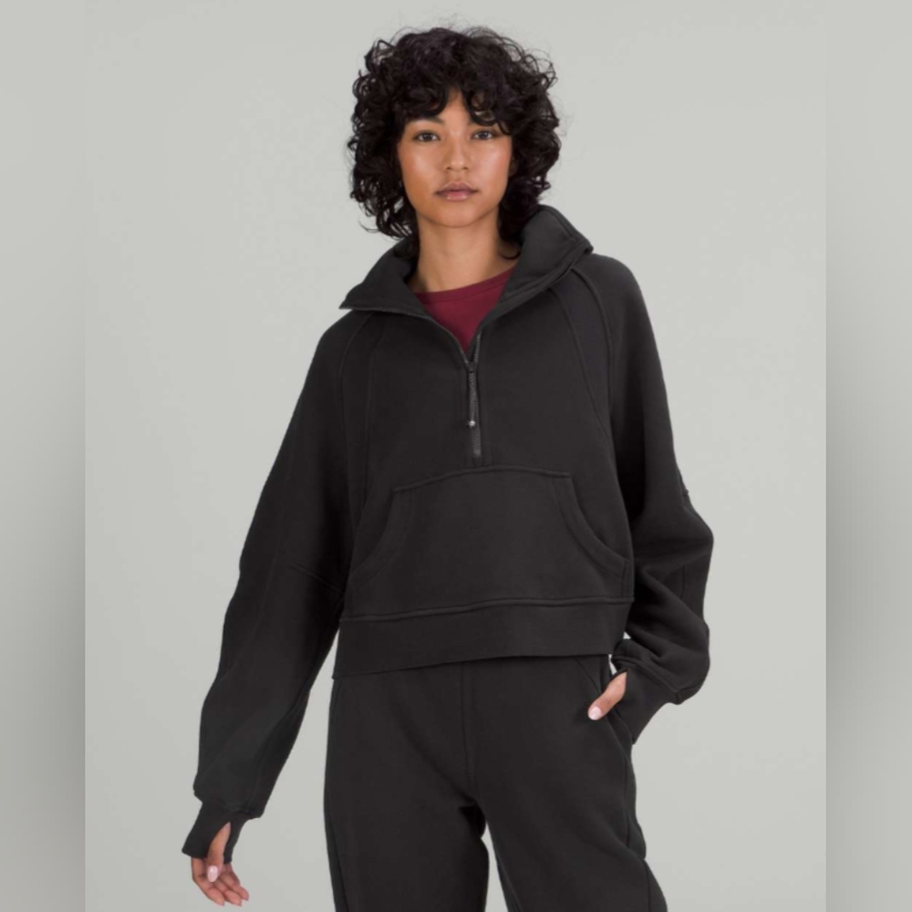 Lululemon Scuba Oversized Funnel-Neck Shirt Half Zip